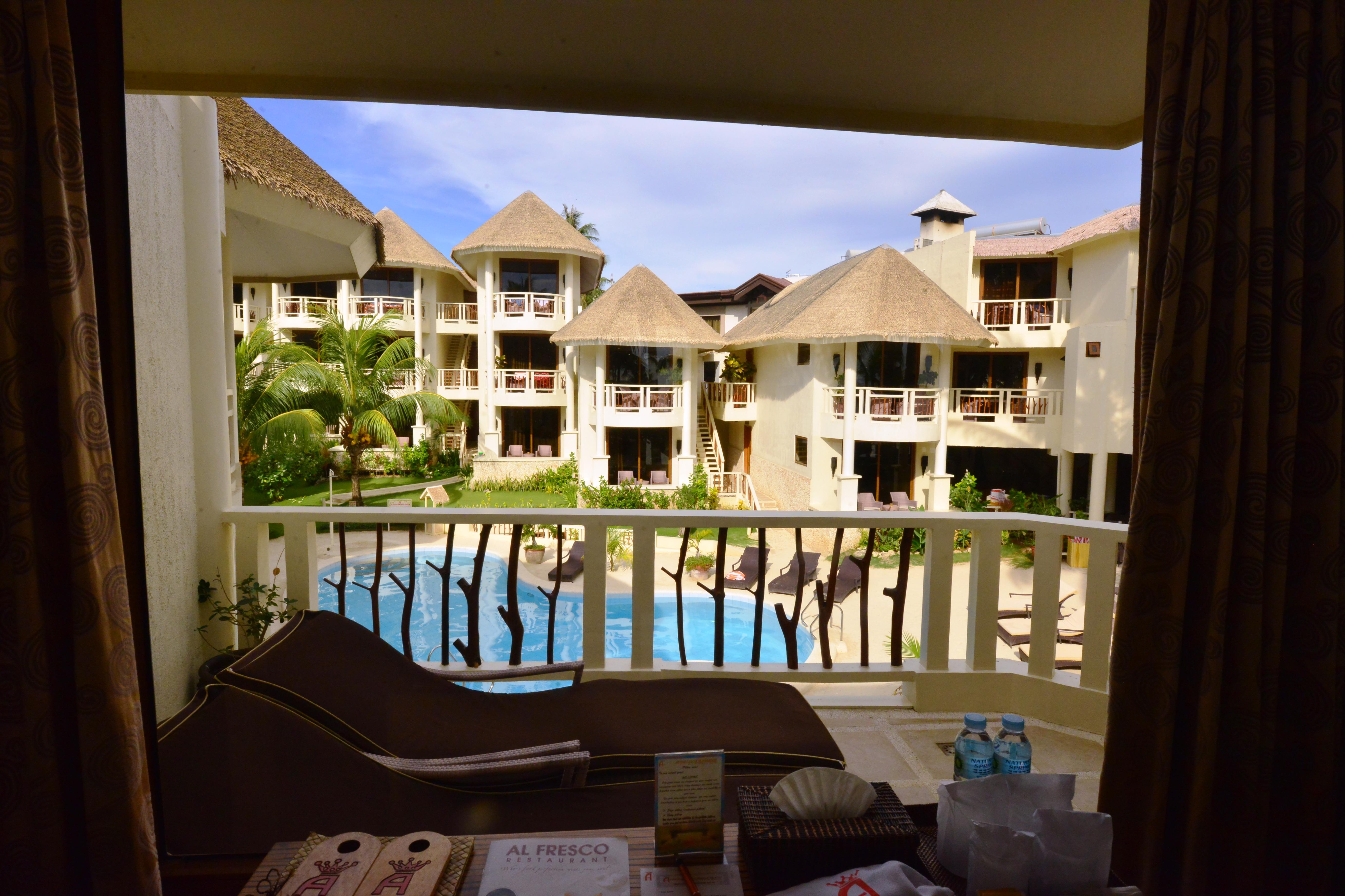 Ambassador In Paradise Balabag  Kültér fotó View from a room at the resort